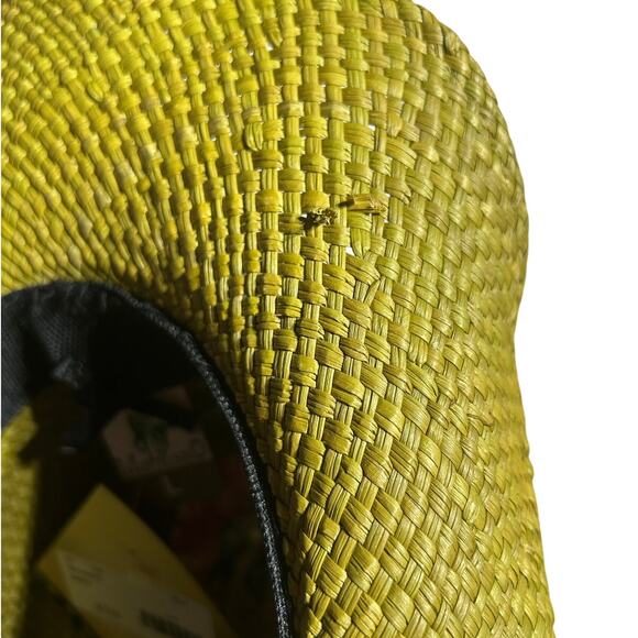 Montecarlo Wild West Lime Green genuine Panama straw hat made in Colombia nwt main image 10